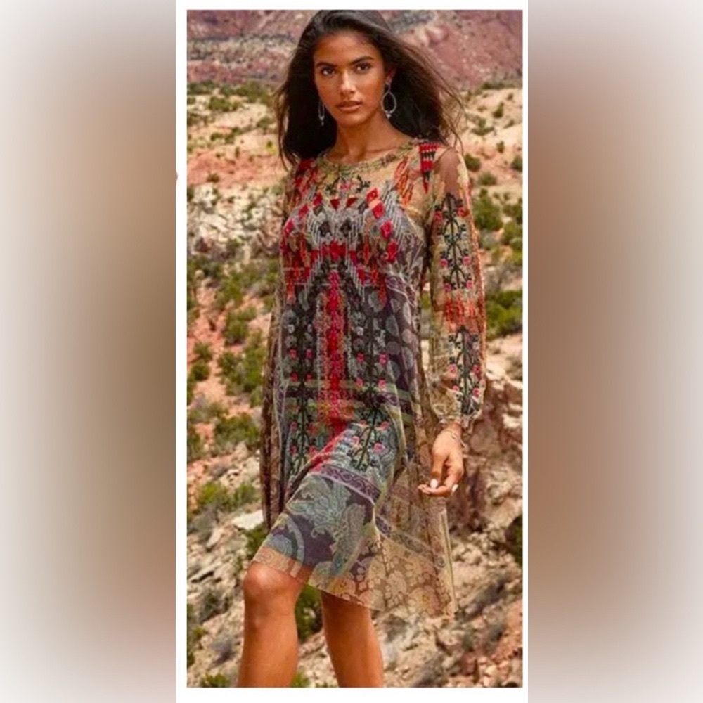 Do not buy/sold Johnny was sz xl Diza mesh detailed embroidery dress w/out slip
